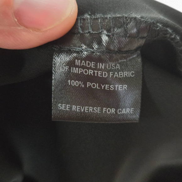 Drew Black V Neck Drawstring Waist Jumpsuit Spaghetti Strap Pockets Size Small - Picture 8 of 9